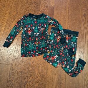Little Sleepies Christmas Nutcracker Print 2 Piece Pajamas Sz 18-24M